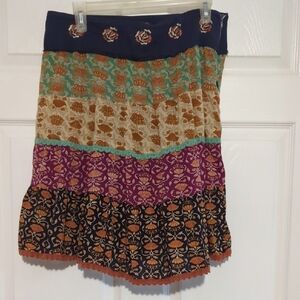 Rue21 Colorful Patterned Mini Skirt